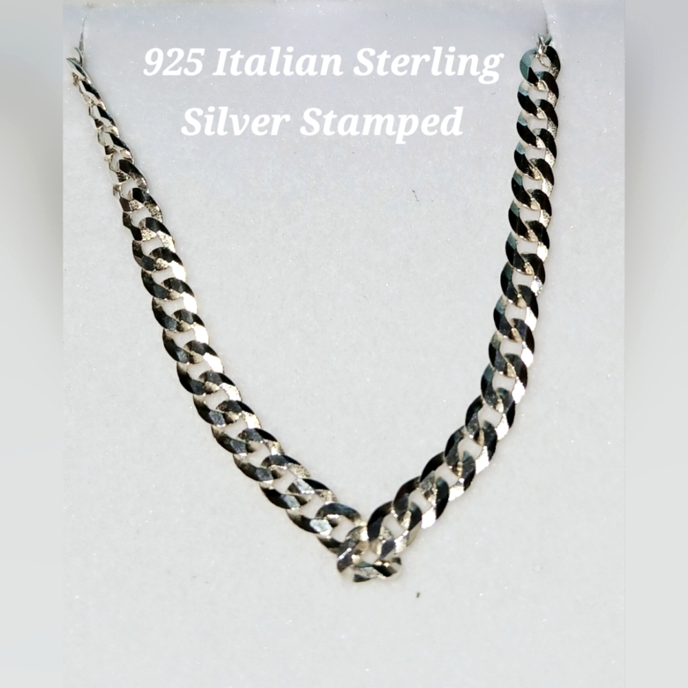 925 Italian Sterling Silver Cuban link